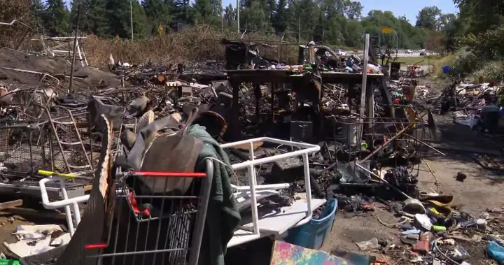 Richmond homeless encampment now deemed ‘hazardous site’ after fire