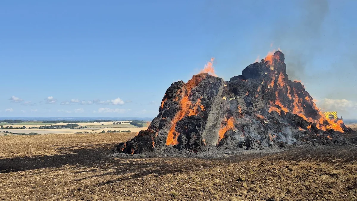 Walkers urged to avoid beauty spot after farm fire