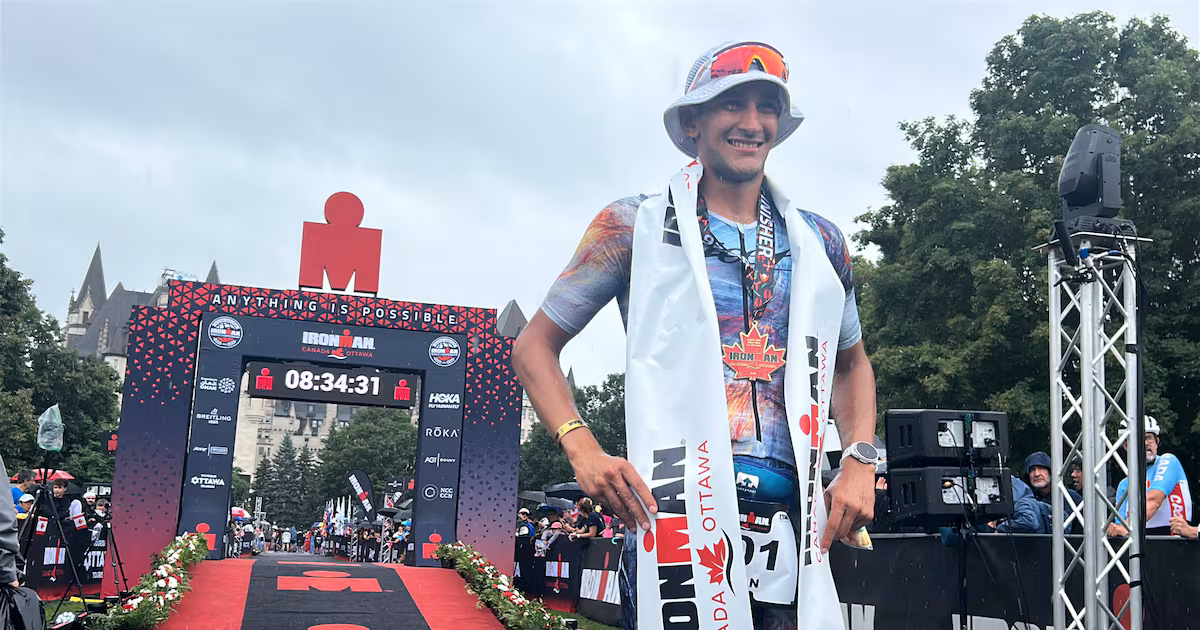 ‘I’ve been dreaming about this since I was a little kid’: Calgary’s Kiyan Sunderji wins Ironman Canada