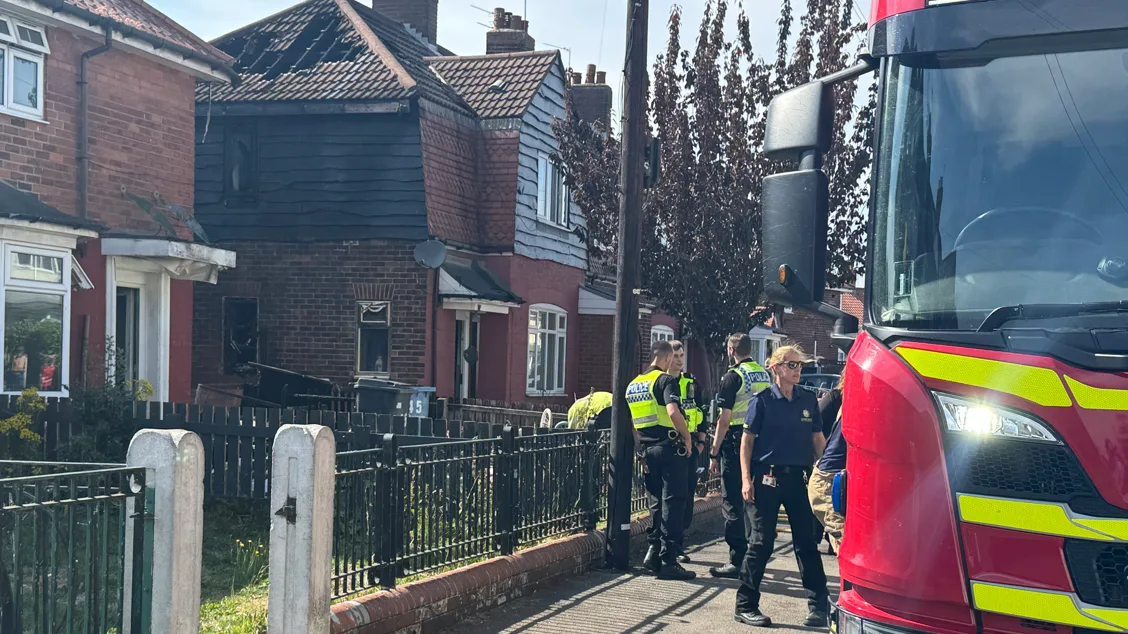 Fire damages three homes on city estate