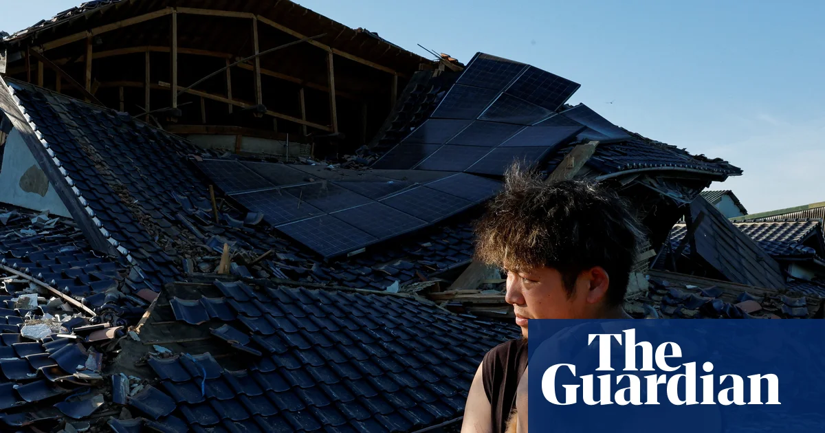 Japan’s prime minister tours earthquake
