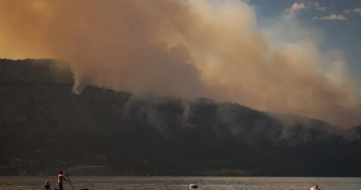 Hamburgers, water and support waiting for B.C. fire evacuees