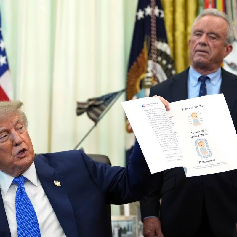 Trump signs order calling for spacing out childhood vaccines, against medical groups’ guidance