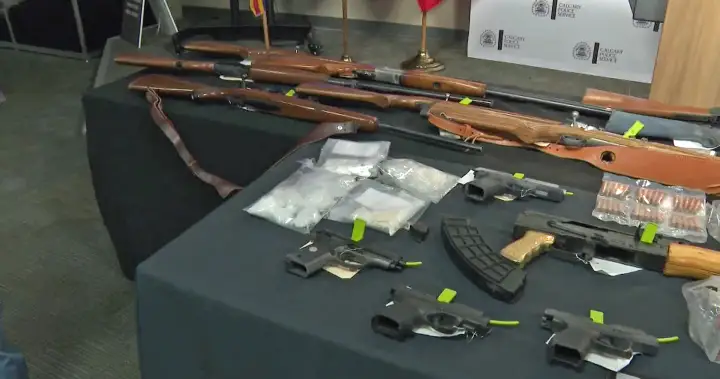 Calgary police charge 8 people in organized crime investigation involving drugs, guns