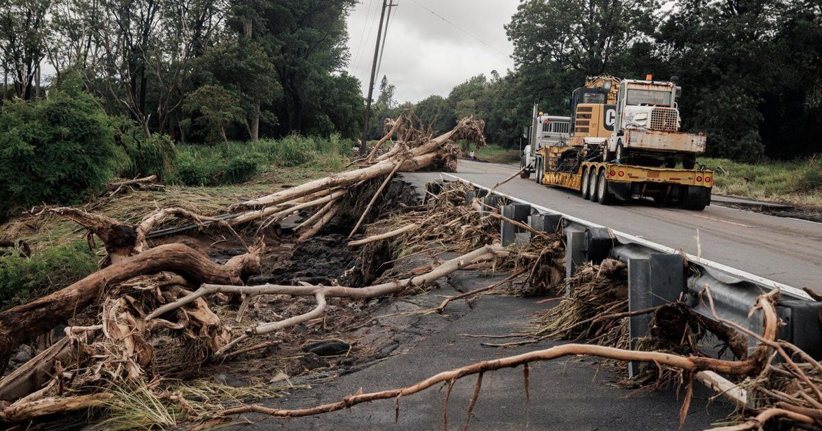 Muddy cleanup ahead as Tropical Storm Lala moves west of Hawaii
