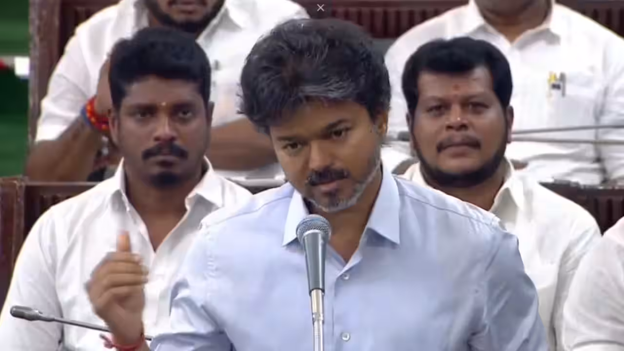 In rare politics, CM Vijay apologies in Assembly on behalf of TVK minister who referred to Karunanidhi...