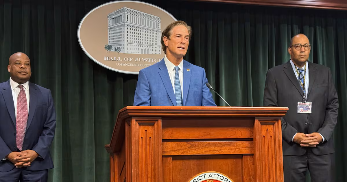 Los Angeles DA, criticized for charging officer who taped others making racist remarks, drops felony
