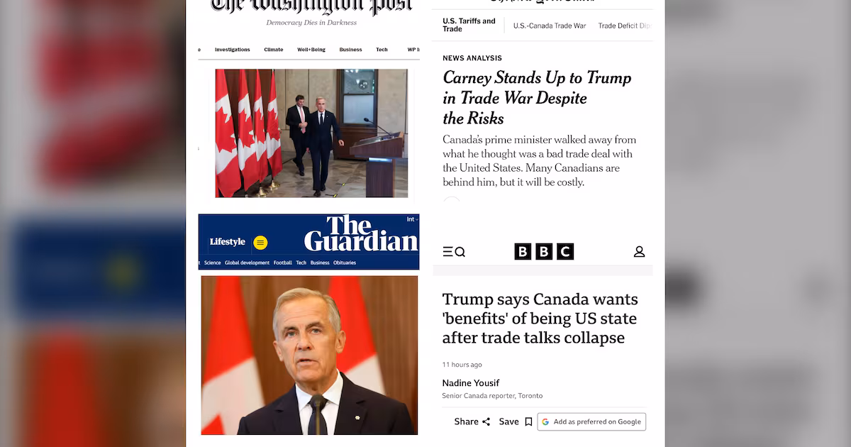 What major media outlets are saying about the trade war