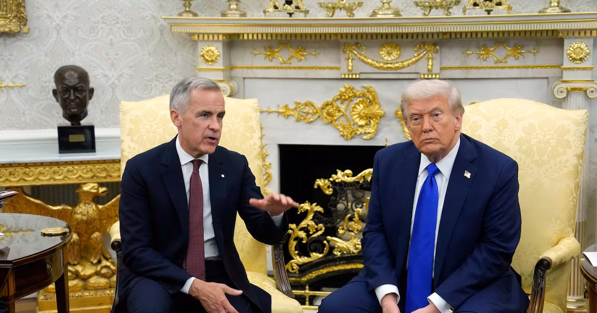 Trump tells Canada to `fall in line’ as Carney rejects subordination