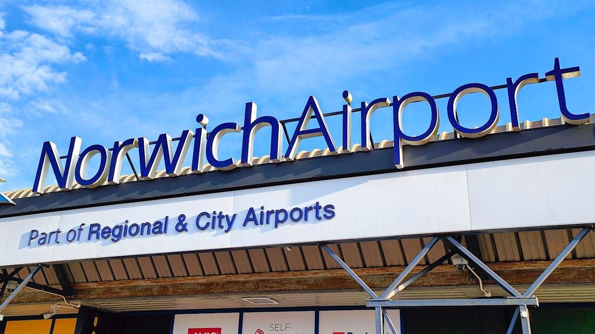 Why has strike action closed Norwich Airport?