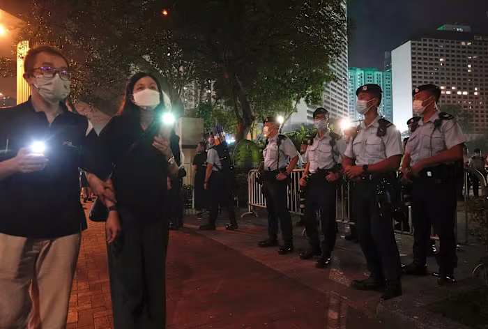 Hong Kong court hears arguments over sentencing for former Tiananmen vigil organizers