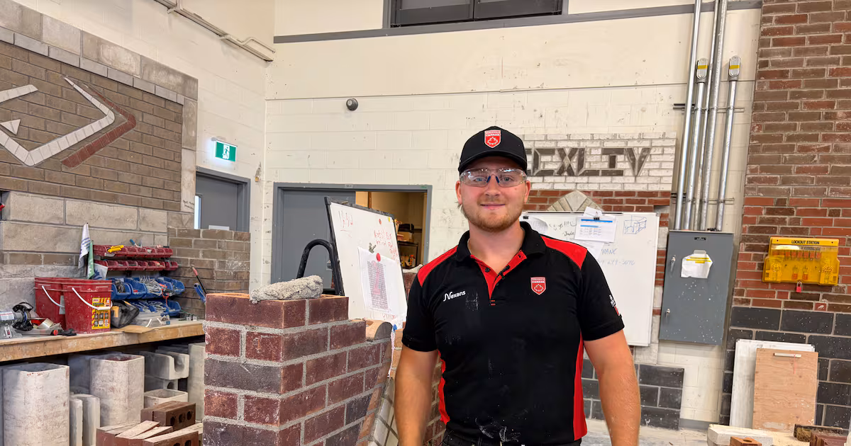 This 22-year-old Montrealer is representing Canada in a brick