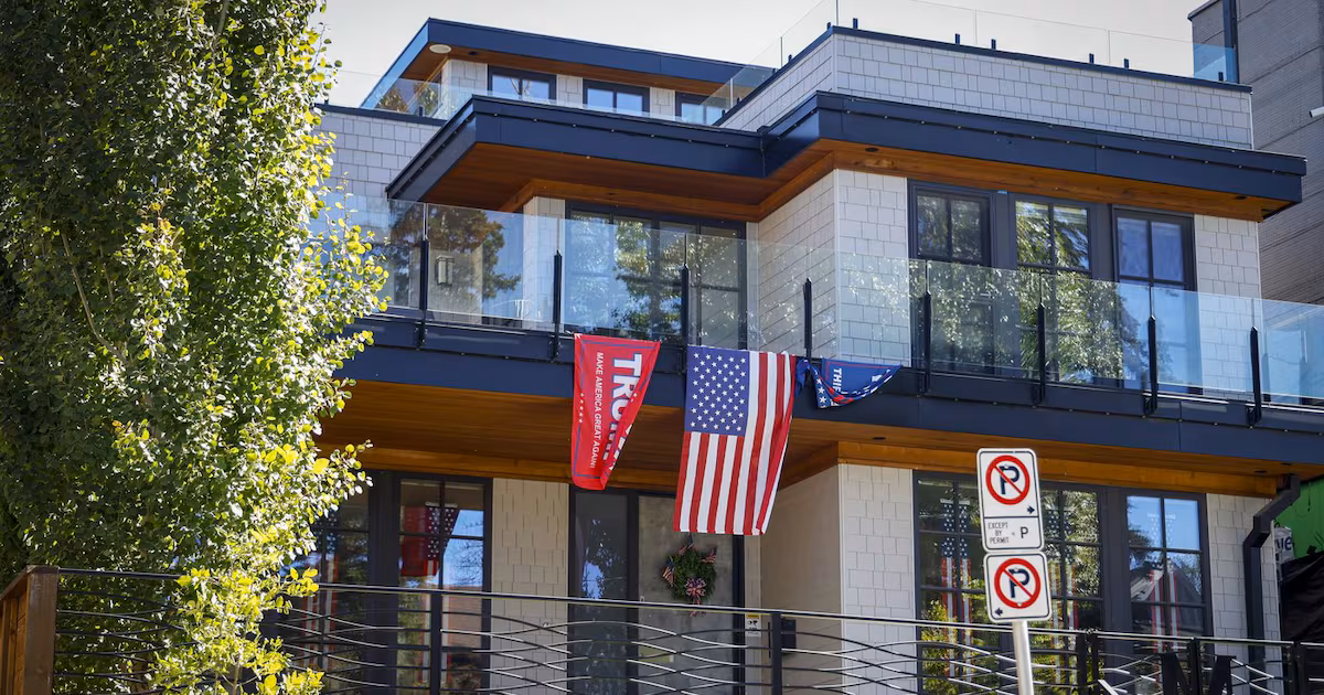 Calgary home with pro-Trump flags becomes vandalism target in cross
