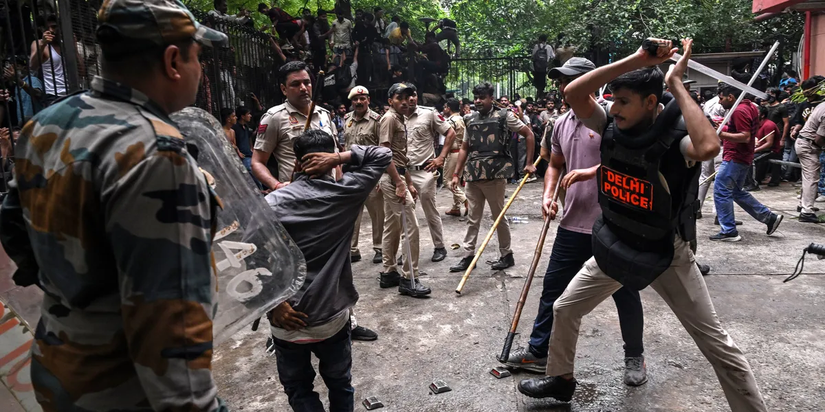 'Black Day for Democracy': Indian Police Bash and Gas Youth