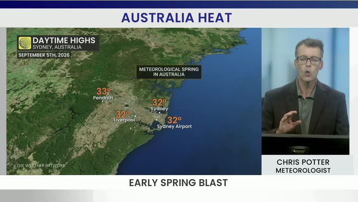 Australia's early spring blast of heat