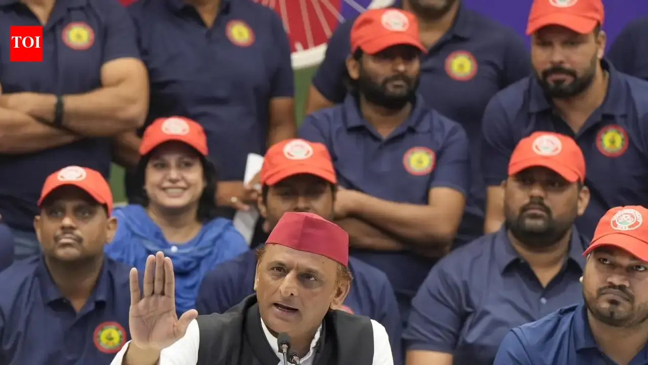 United colours of politics: Akhilesh checks several boxes with a stroke of blue