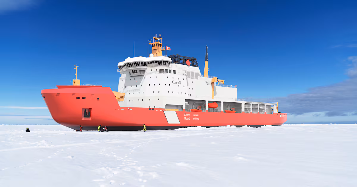 One of the giant ships at the centre of Canada’s shipbuilding revival is taking shape