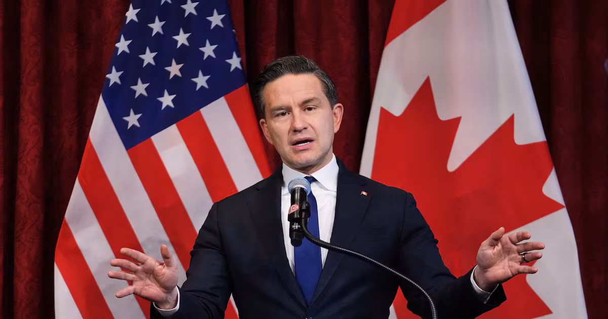 Conservative leader heads to U.S. to promote Canada as Trump escalates trade war