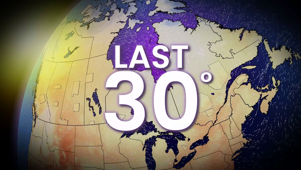 When will Canada see its last 30°C of the year?