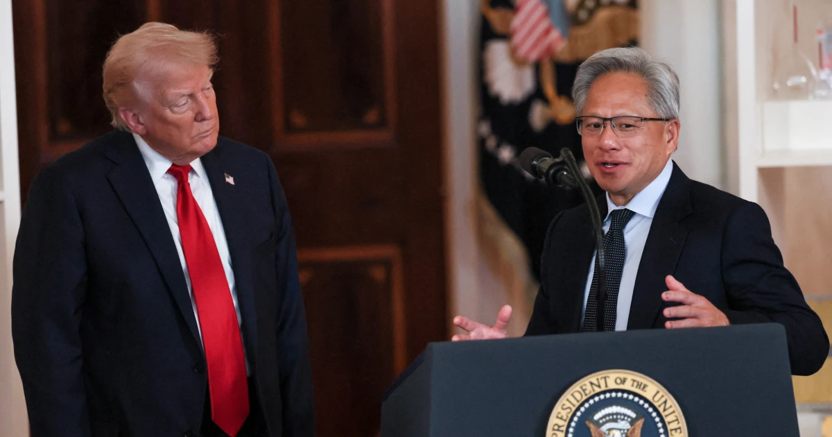 Trump calls Nvidia CEO to talk AI