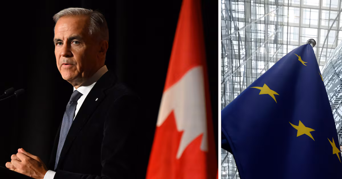New tariffs hit Canada as Carney courts EU partnership. Live updates here.