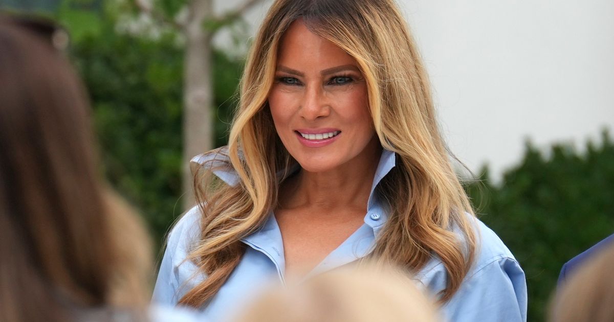 As AI debate flares, Melania Trump touts the technology as she tours North Carolina school