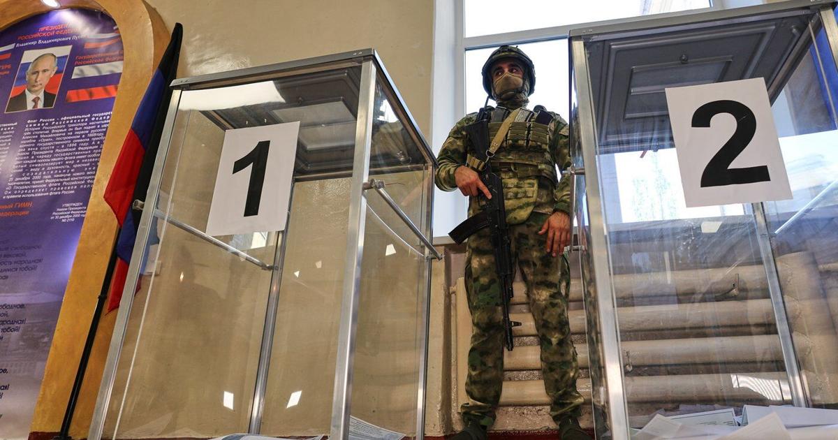 Russia holds parliamentary vote in areas it seized from Ukraine in the war