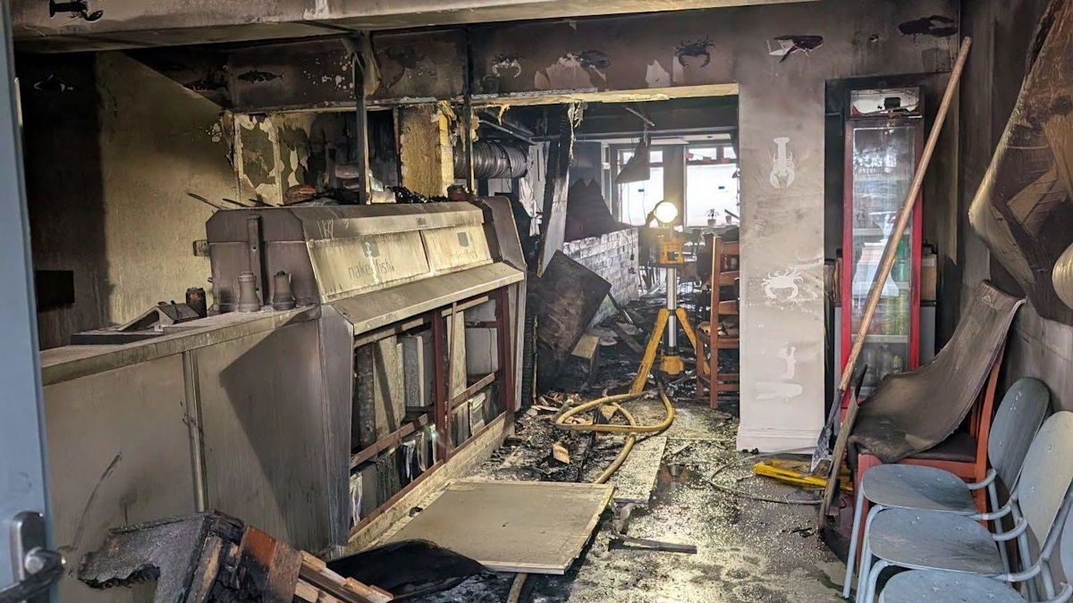 'Devastating' fire at fish and chip shop