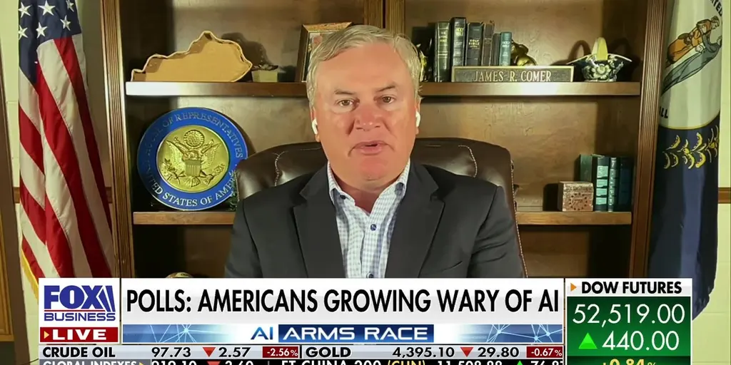 Comer warns US risks falling behind China in artificial intelligence race