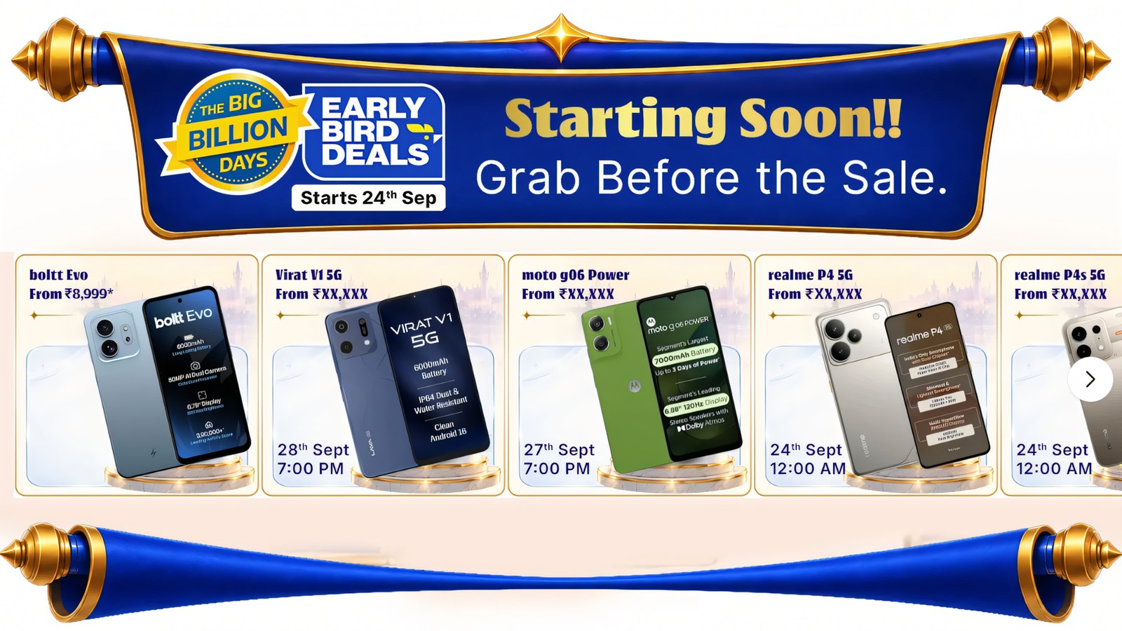 Flipkart Big Billon Days all PHONE deals details | Automotive and Technology