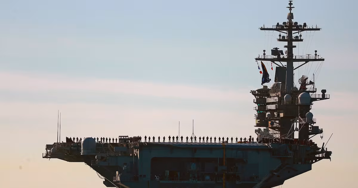 Eight sailors assigned to U.S. carrier group that fought in Iran war attempted suicide, navy secretary tells Congress