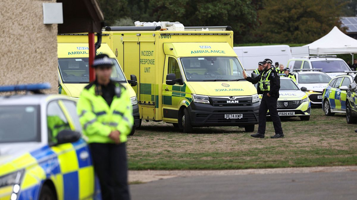 Major incident in village near RAF base