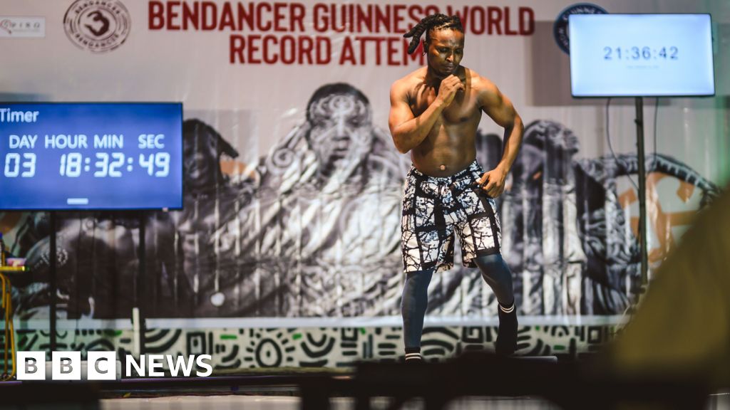 Nigerian attempts to break world record by dancing non