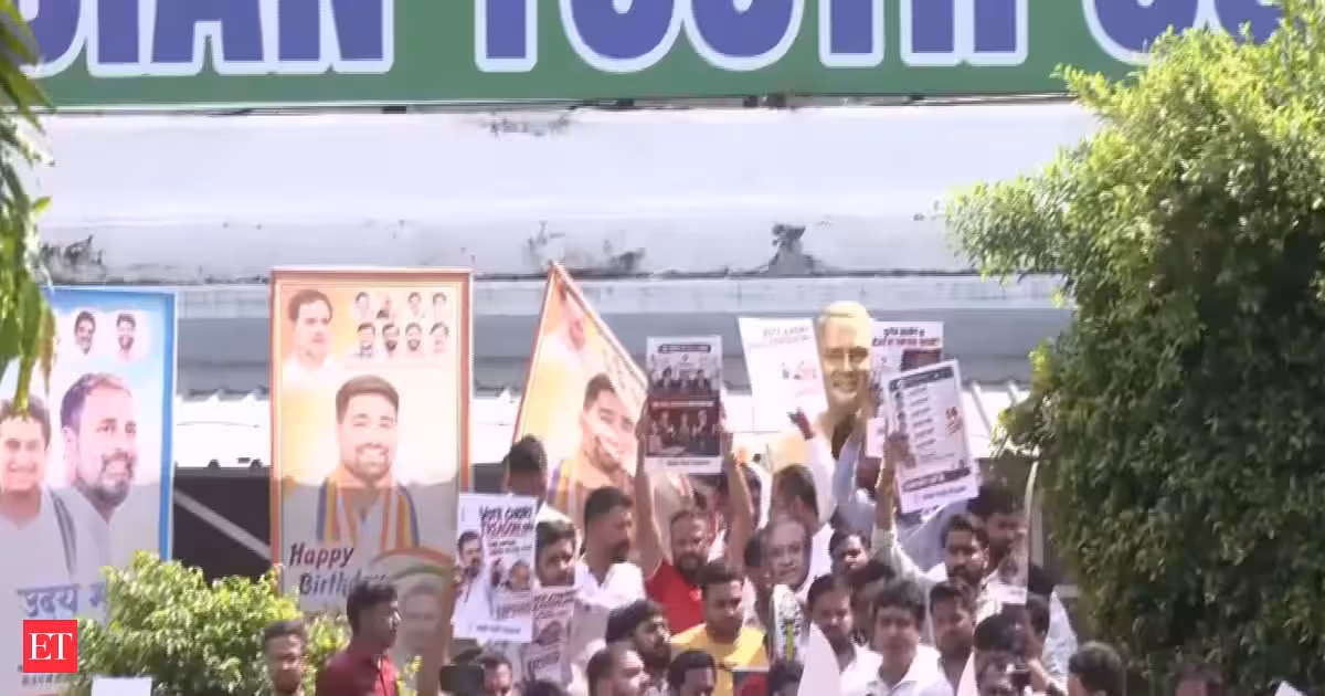 Congress protests against CEC Gyanesh Kumar spread across states, IYC marches to Jantar Mantar