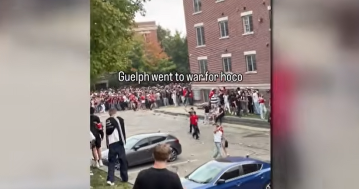 Thousands attend unruly Guelph homecoming street party as police investigate injuries, damage