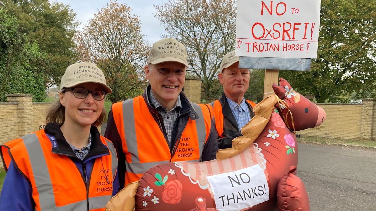 Protest as rail freight scheme planning process starts
