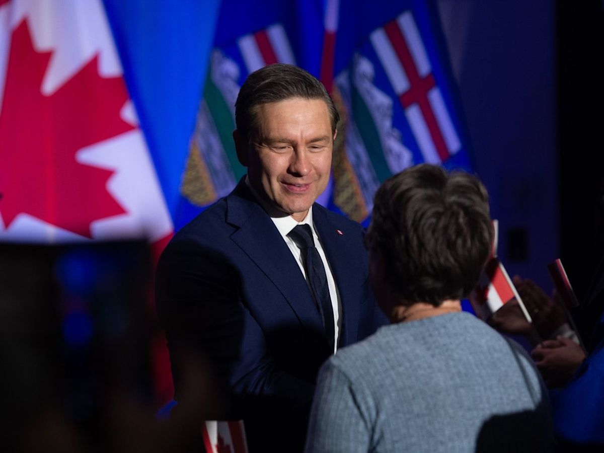 Poilievre in Edmonton: Urges Albertans to become 'even more Canadian'