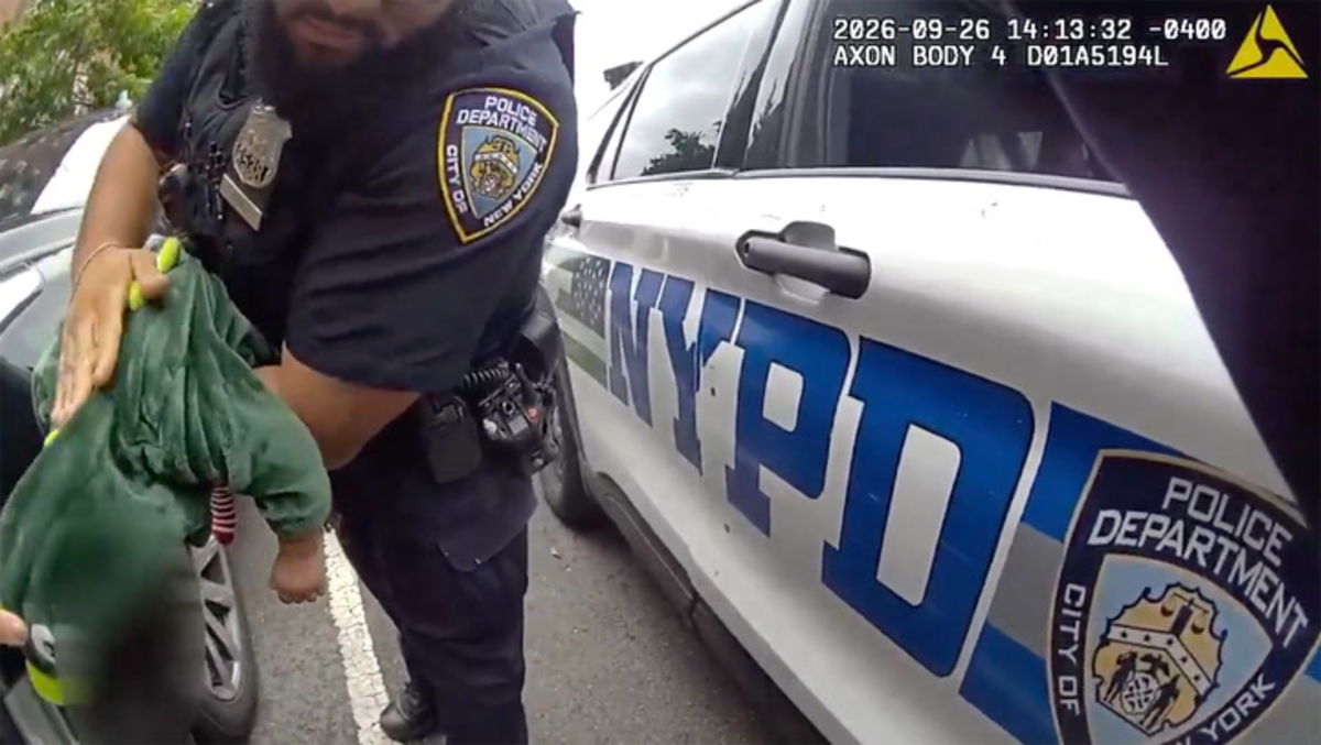 CAUGHT ON CAMERA: Choking child saved by NYPD officers