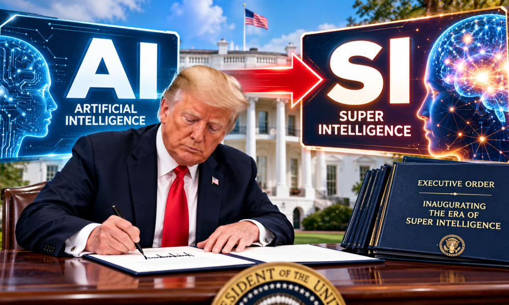 Trump Orders Federal Agencies to Replace ‘Artificial Intelligence’ With ‘Super Intelligence’
