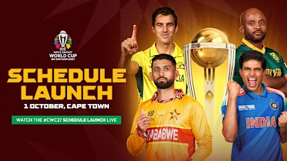 How to watch the Cricket World Cup 2027 Schedule Launch
