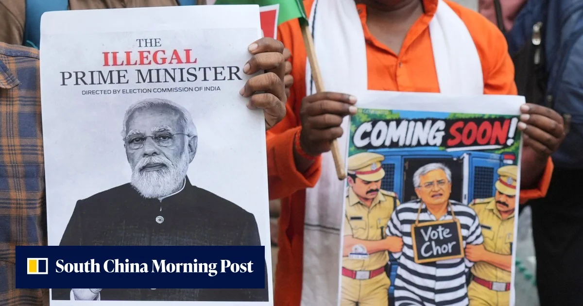 India’s Modi faces dual pressure from ‘cockroach’ movement, opposition parties