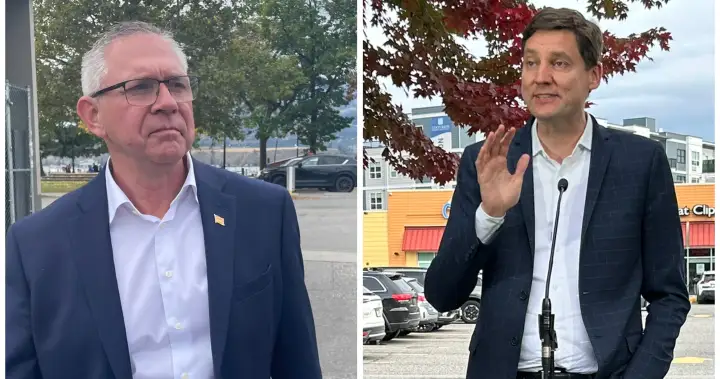 BC NDP and Conservative leaders campaign in the Okanagan