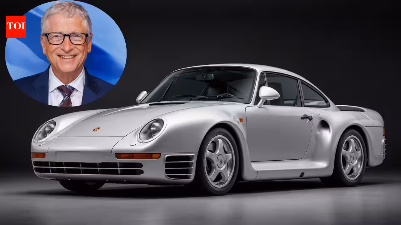 Bill Gates bought a rare Porsche 959 but could not legally drive it in America; the car spent 13 years in