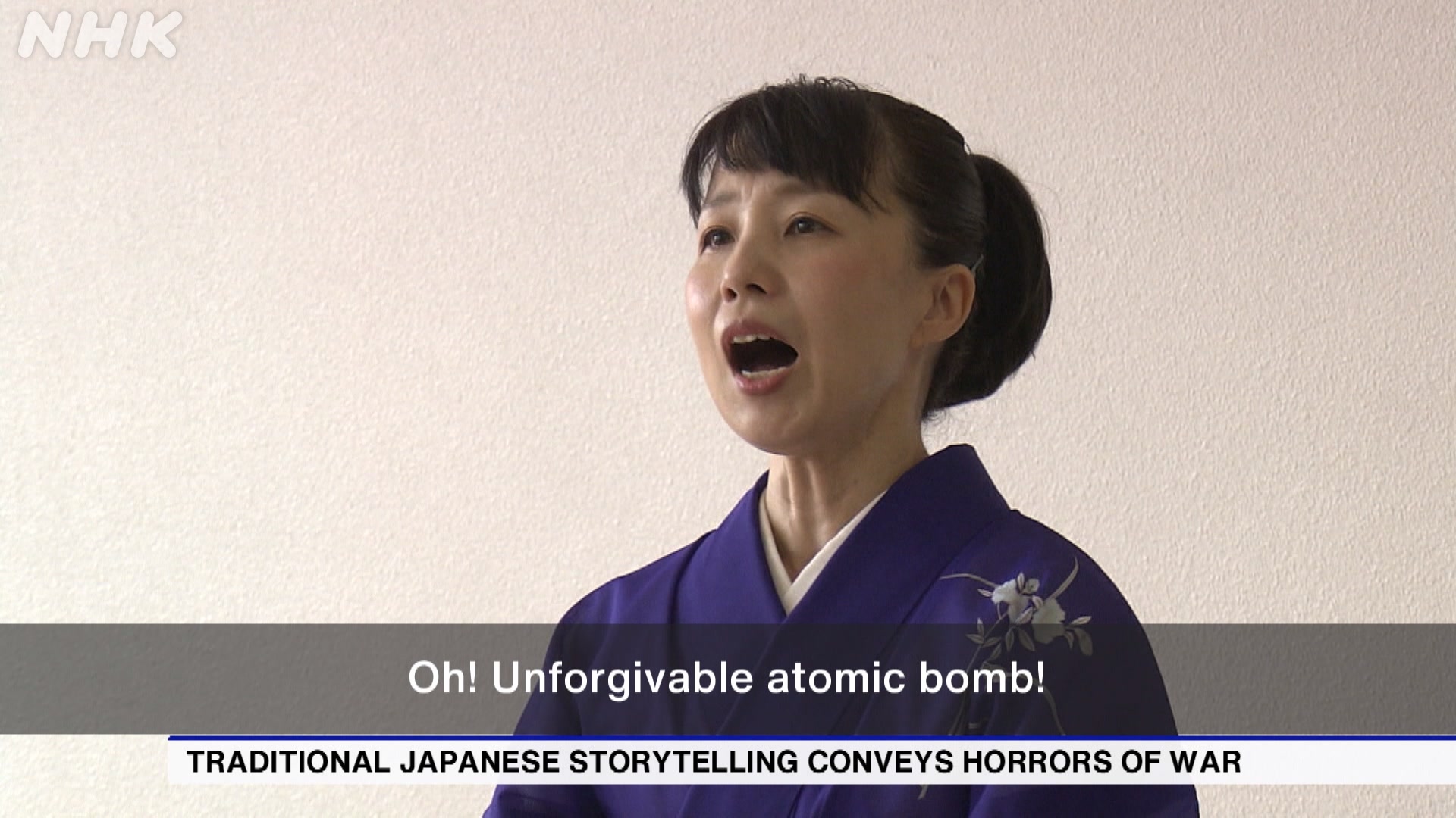 Traditional Japanese storytelling conveys horrors of war