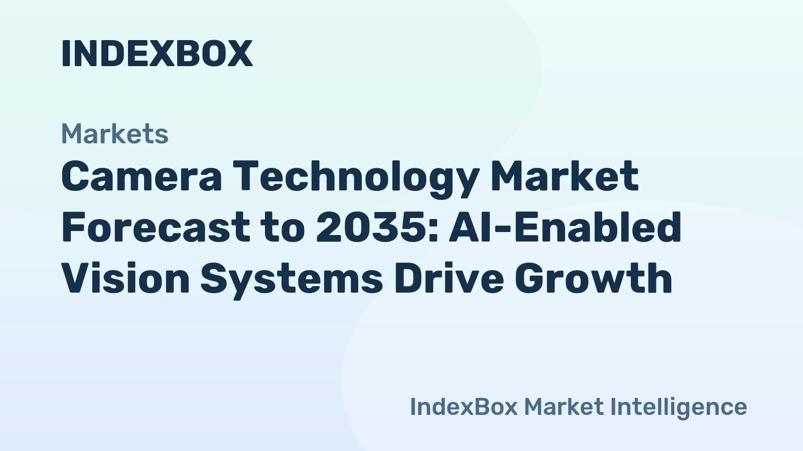 Camera Technology Market To 2035: AI-Enabled Vision Systems Drive Growth