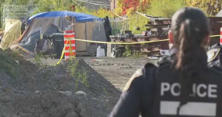 Woman dead after fire at Montreal homeless encampment
