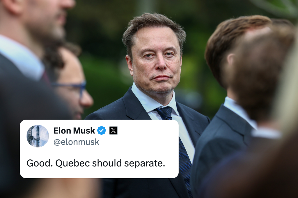 Elon Musk says Quebec, Alberta and Saskatchewan should separate from Canada