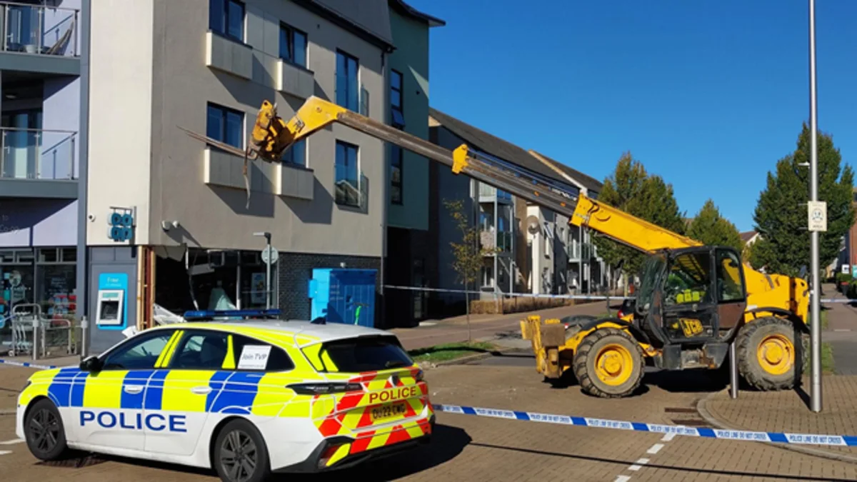 Stolen cash machine recovered from field