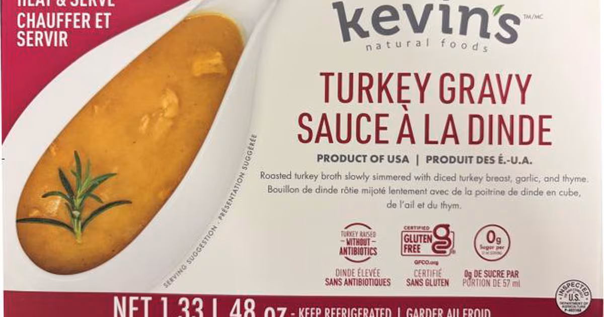Turkey gravy brand sold in Canada recalled due to undeclared mustard