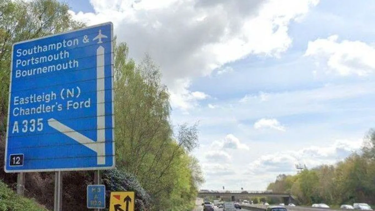 Motorway delays as M3 southbound closed